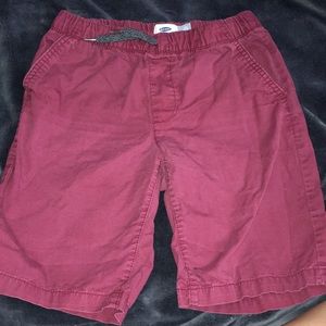 Burgundy boy shorts